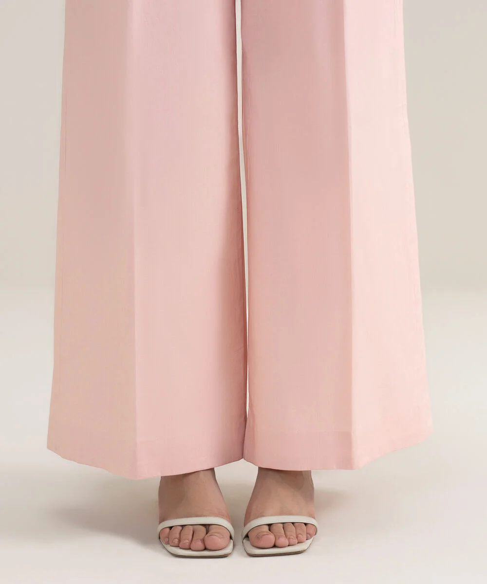 Sapphire Cotton Trouser - Rani Pink