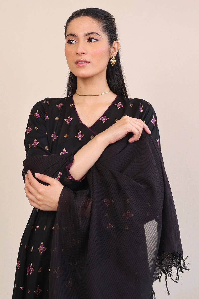 Generation Digital Printed Dupatta - Black